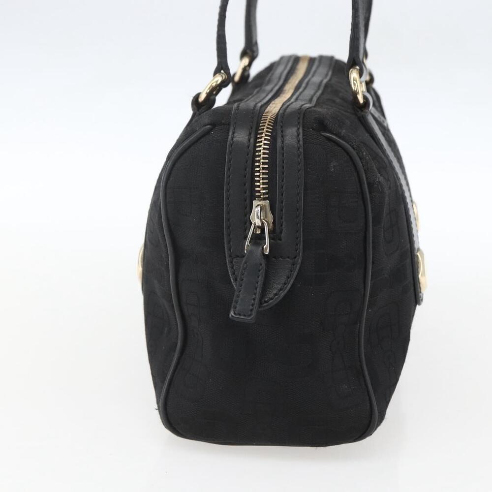 GUCCI Hand Bag Canvas Black Gold 248270 Auth ka1280 - Picture 3 of 16